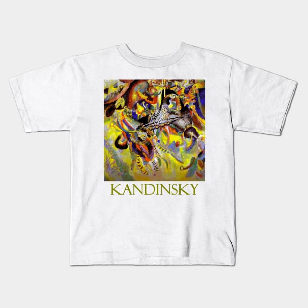 Fugue (1914) by Wassily Kandinsky Kids T-Shirt by Naves